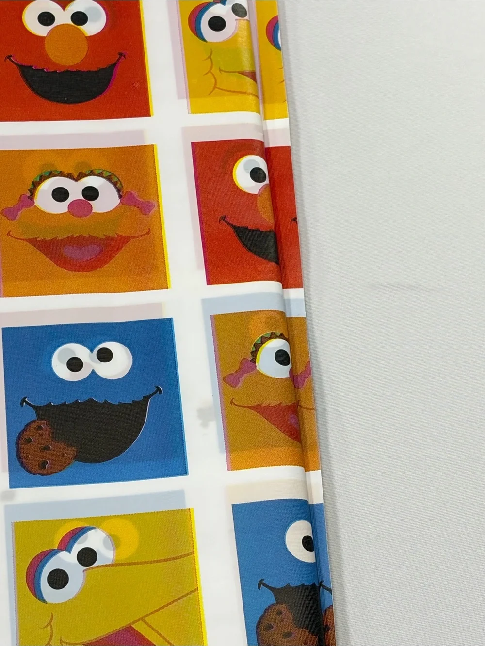 NWT Vintage Sesame Street Plastic Table Cover Party Decor 54x96 Elmo Cookie